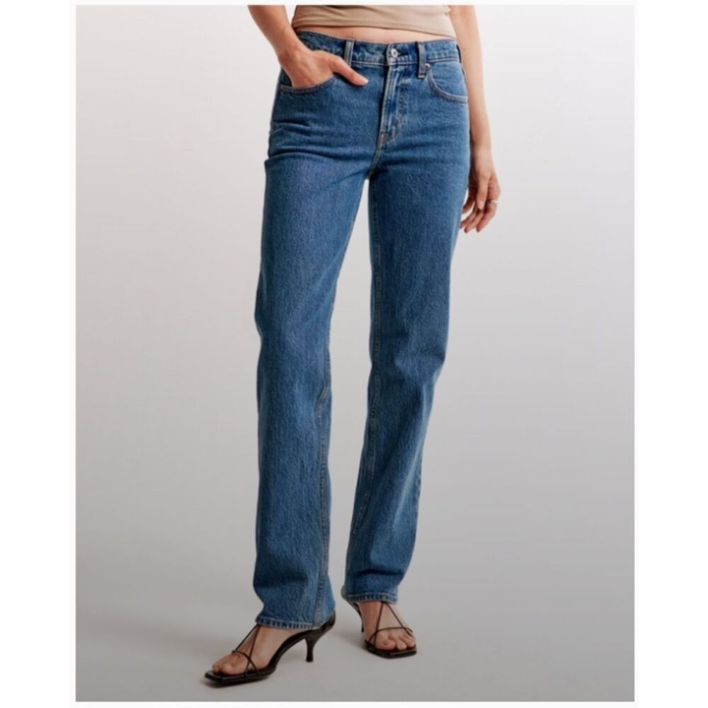 Abercrombie & Fitch 90s Straight Mid Rise Jeans Size 27